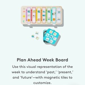 Lovevery Plan Ahead Week Board Excellent Condition